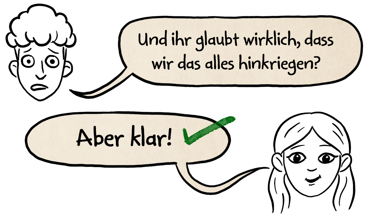 Aber klar!