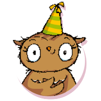 Die kleine Eule hat Geburtstag